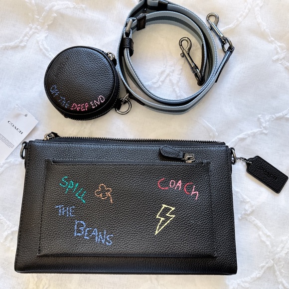 NWT Coach Holden Crossbody With Diary Embroidery - Picture 1 of 10